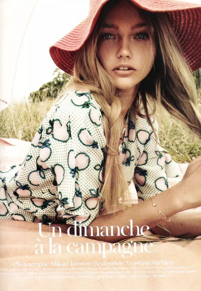 Sasha Pivovarova de Mikael Jansson pentru Vogue Paris noiembrie 2010