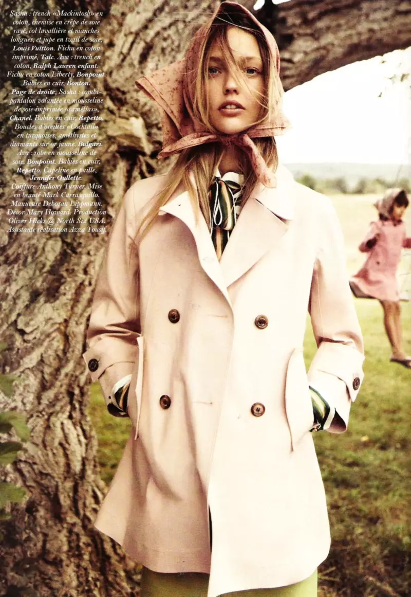 Sasha Pivovarova oleh Mikael Jansson untuk Vogue Paris November 2010