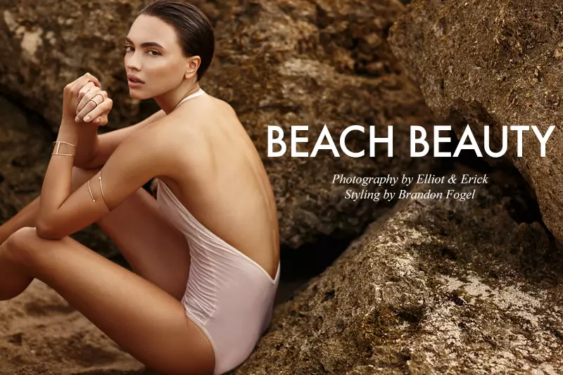 Gia membintangi 'Beach Beauty' oleh Elliot & Erick dengan penggayaan oleh Brandon Fogel