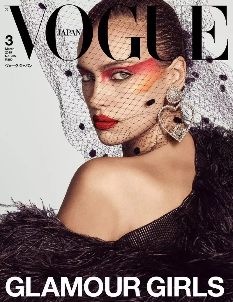 Irina Shayk op Vogue Japan maart 2019 Cover