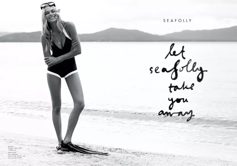 Jessica Hart & Samantha Harris โดย Max Doyle สำหรับแคตตาล็อก Seafolly Summer 2010