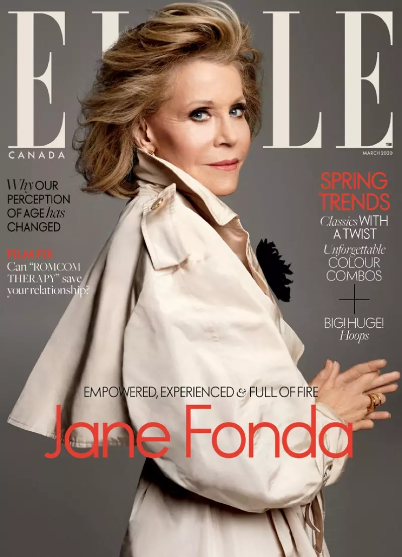 Jane Fonda dina Cover ELLE Canada Maret 2020