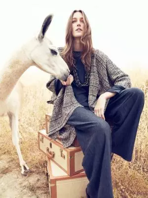 Josephine Le Tutour Models Folk Style for Neiman Marcus