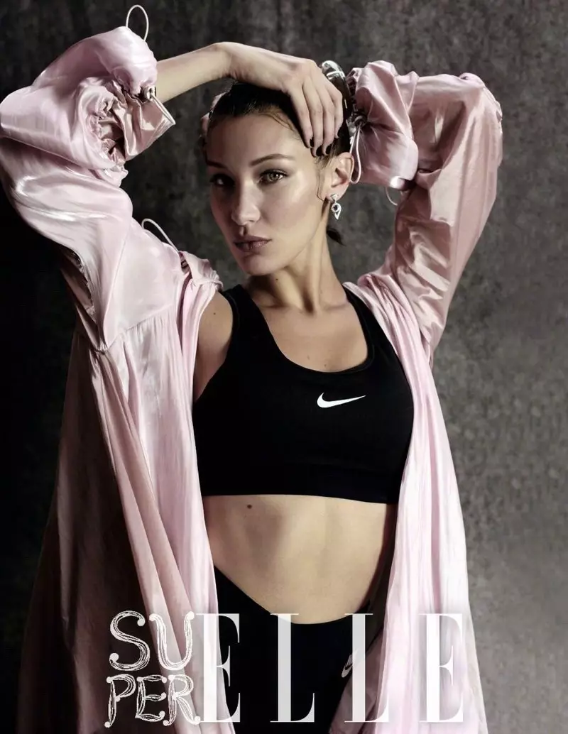 Bella Hadid Sigana Sporty Srimanganti di SuperELLE Cina