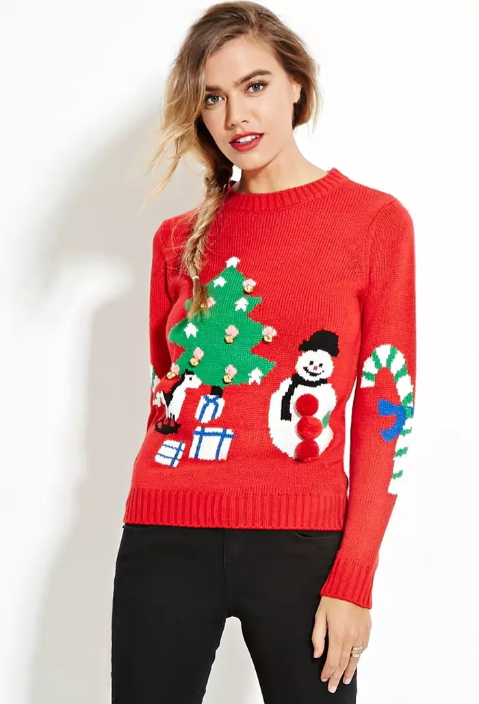 Suéter gráfico navideño de Forever 21