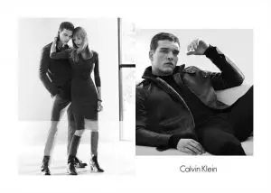 Edita Vilkeviciute Works A Chic Wardrobe in Calvin Klein 화이트 라벨 광고