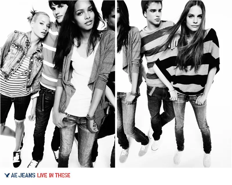 American Eagle Outfitters Fall 2010 Campaign | Regina Feoktistova, Kori Richardson at Lais Ribeiro ni Nagi Sakai