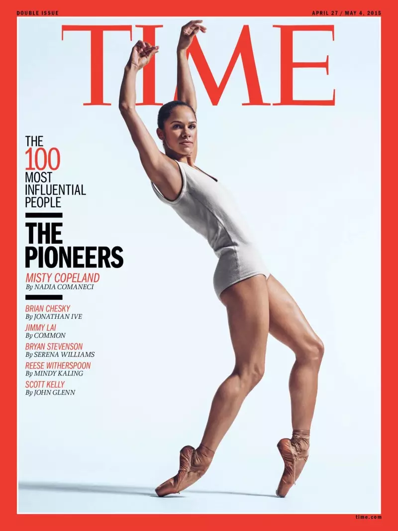 Misty Copeland ing TIME 100 Sampul Daftar Paling Berpengaruh