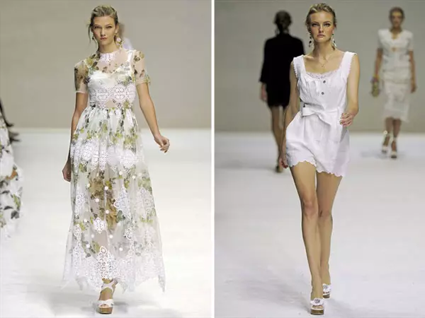 Dolce & Gabbana Lente 2011 | Milaan Fashion Week