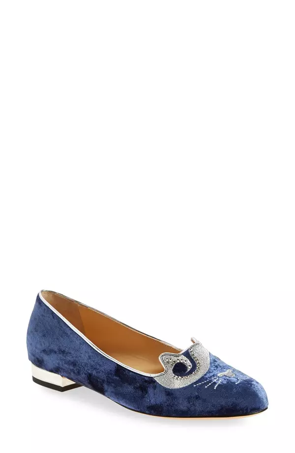 Charlotte Olympia 'Elvis' Kitty Unplugged Flats