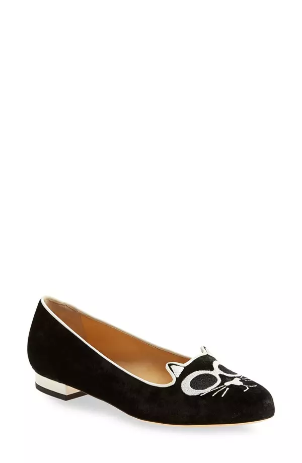 Charlotte Olympia 'Grunge' Kitty Unplugged Flats