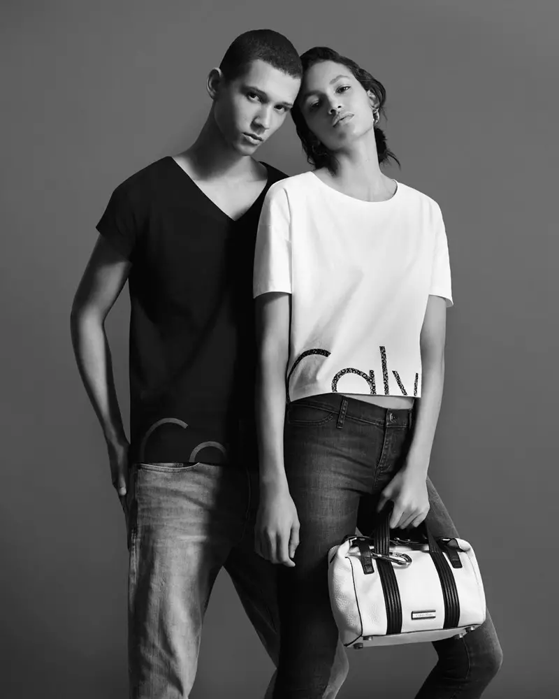 Abiah Hostvedt 和 Hanne Linhares 主演 Calvin Klein Jeans 2016 春季牛仔布