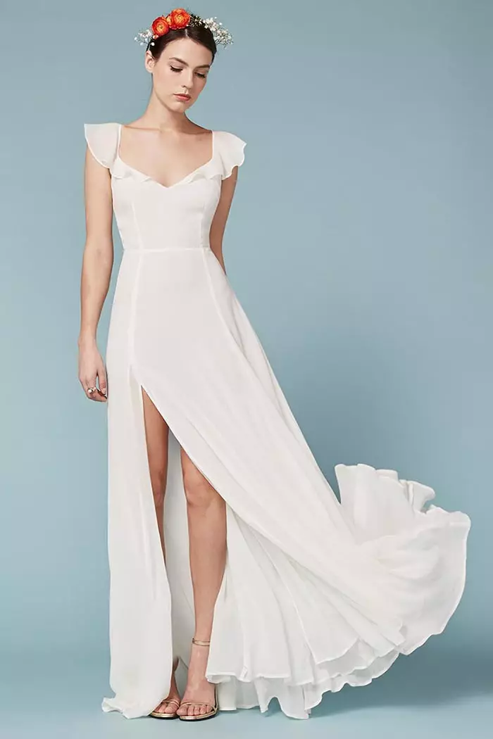 Reformation Julieta Dress in White