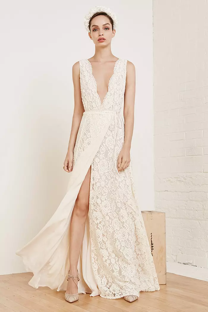 Reformaasje Francesca White Lace Dress