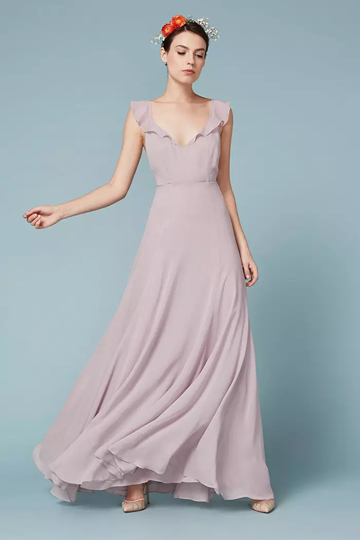 Reformation Isabella Dress in Waterlily