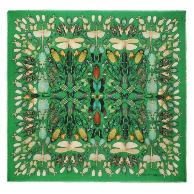 New Collab: Damien Hirst & Alexander McQueen Launch Scarf Collection