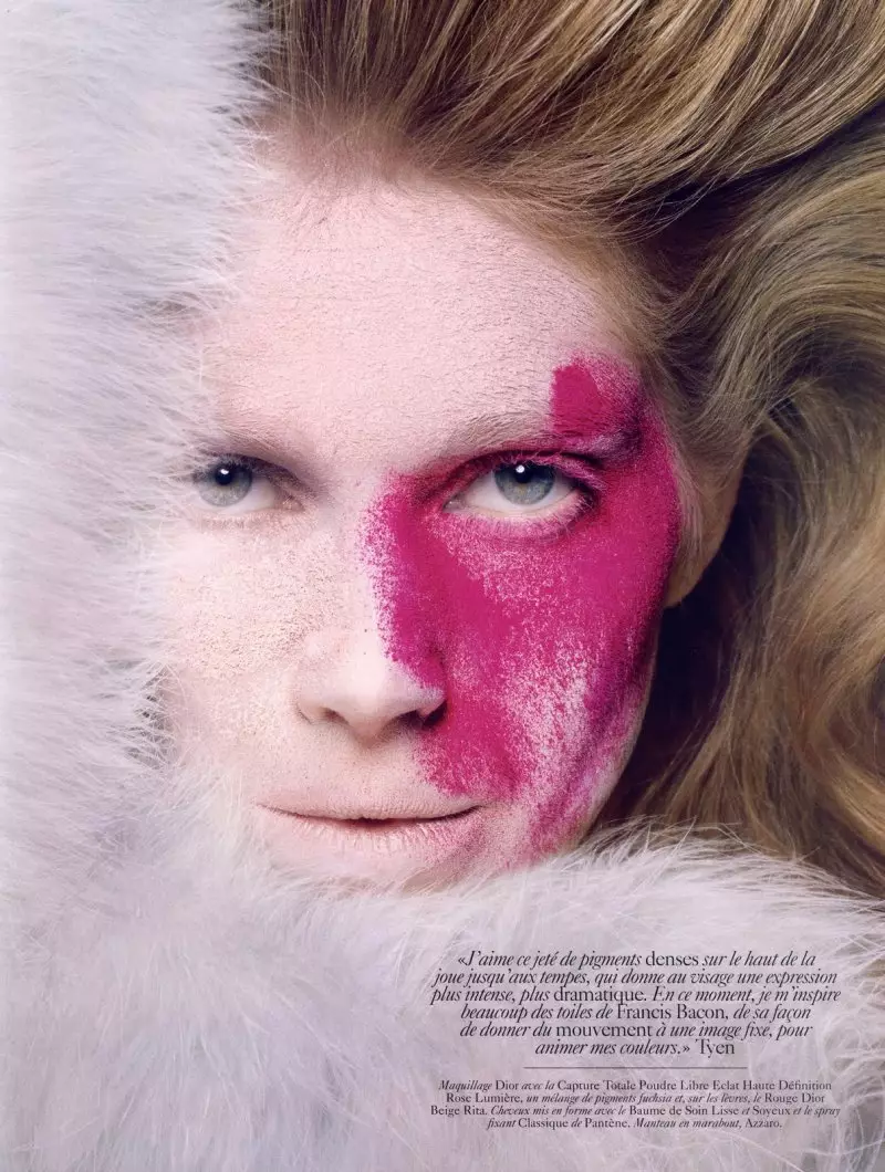 Iselin Steiro door Tyen voor Vogue Paris juni/juli 2010