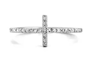 14K W / G Cross Inten Cingcin Jean Pierre Jewellers