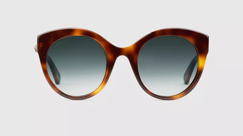 Gucci Oversize Cat Eye Glasses in Tortoiseshell