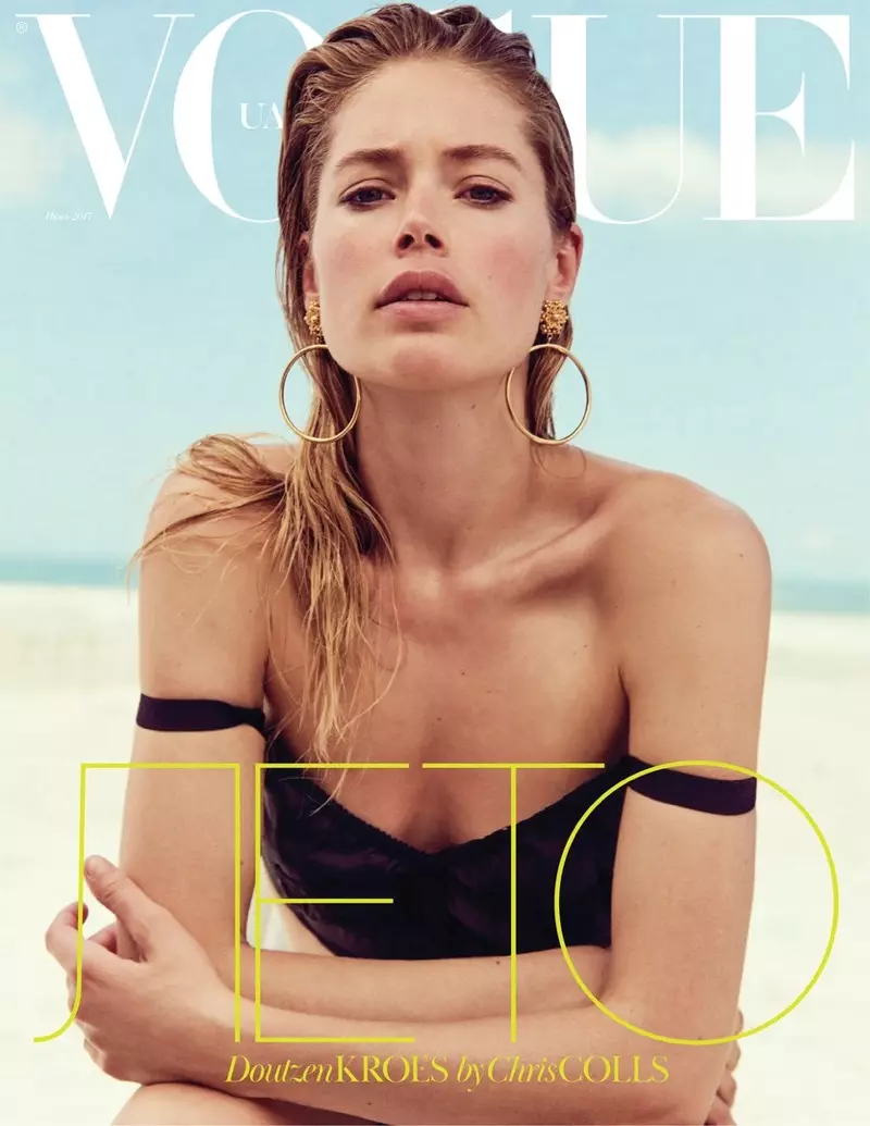 Doutzen Kroes op Vogue Oekraïne Junie 2017 Voorblad