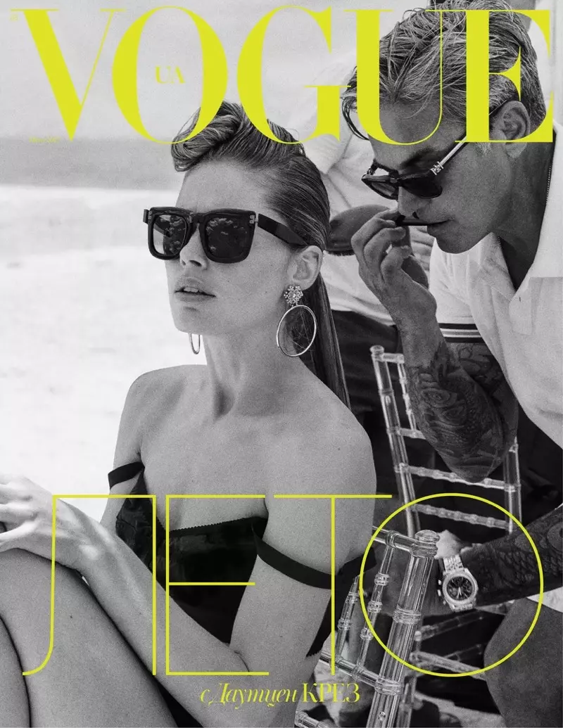 Doutzen Kroes 身著沙灘裝亮相 Vogue 烏克蘭版