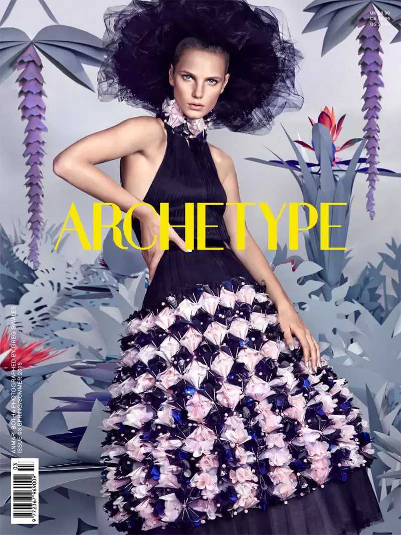 Anmari Botha belandt op de lente-zomer 2015 cover van Archetype Magazine