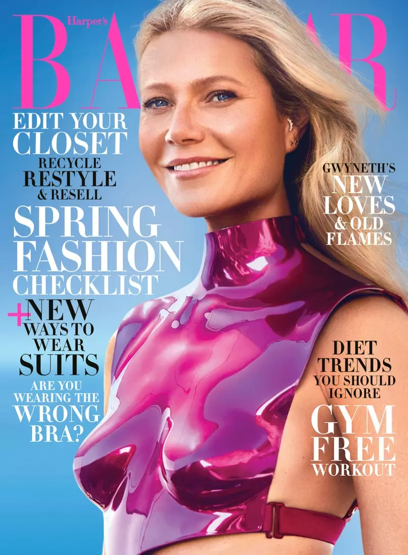 Foto Sampul Gwyneth Paltrow Harper's Bazaar AS 2020