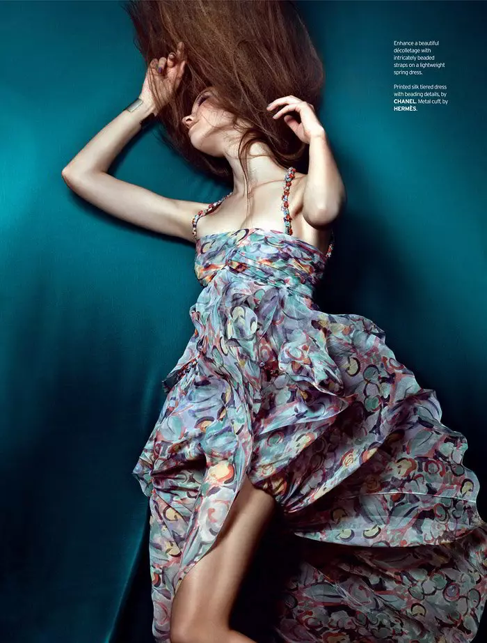 Sasha Luss ni Zhang Jingna para sa Elle Singapore Disyembre 2010