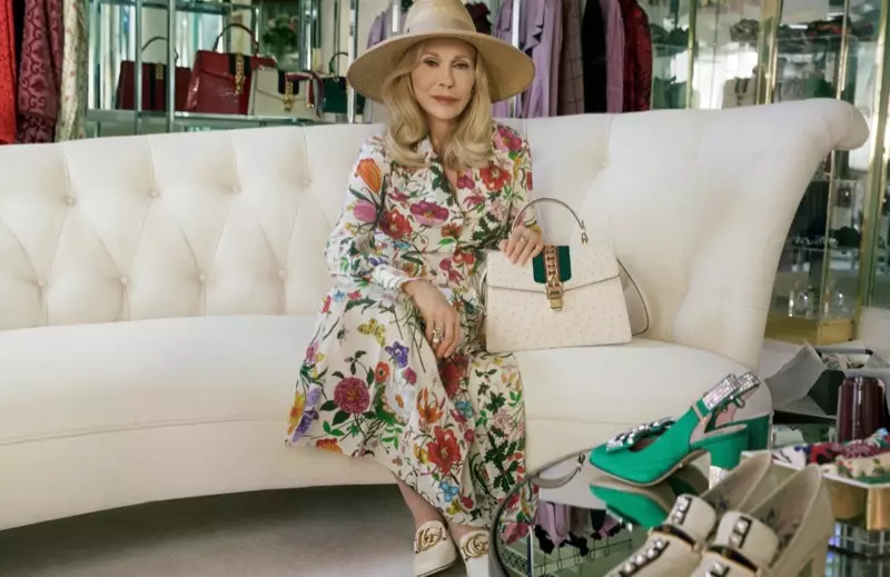 Faye Dunaway spiller hovedrollen i Gucci Sylvies veskekampanje