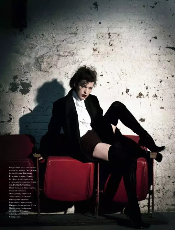 Milla Jovovich los ntawm Igor Vishnyakov rau Harper's Bazaar Russia