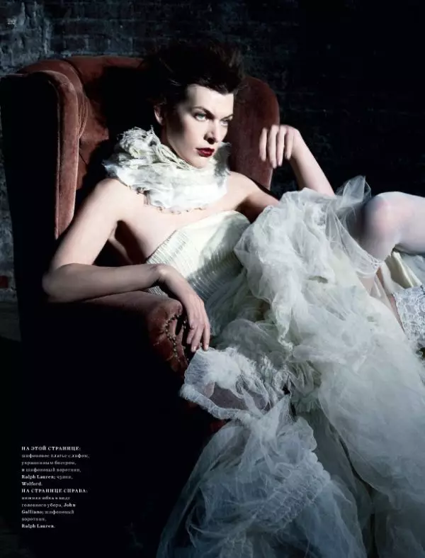 Milla Jovovich oleh Igor Vishnyakov untuk Harper's Bazaar Russia