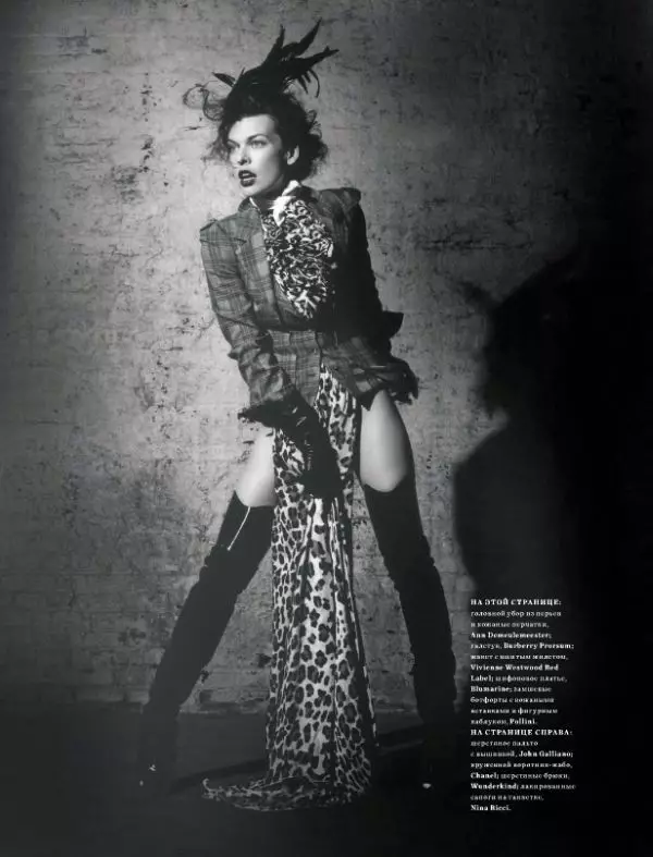 Milla Jovovich oleh Igor Vishnyakov untuk Harper's Bazaar Russia