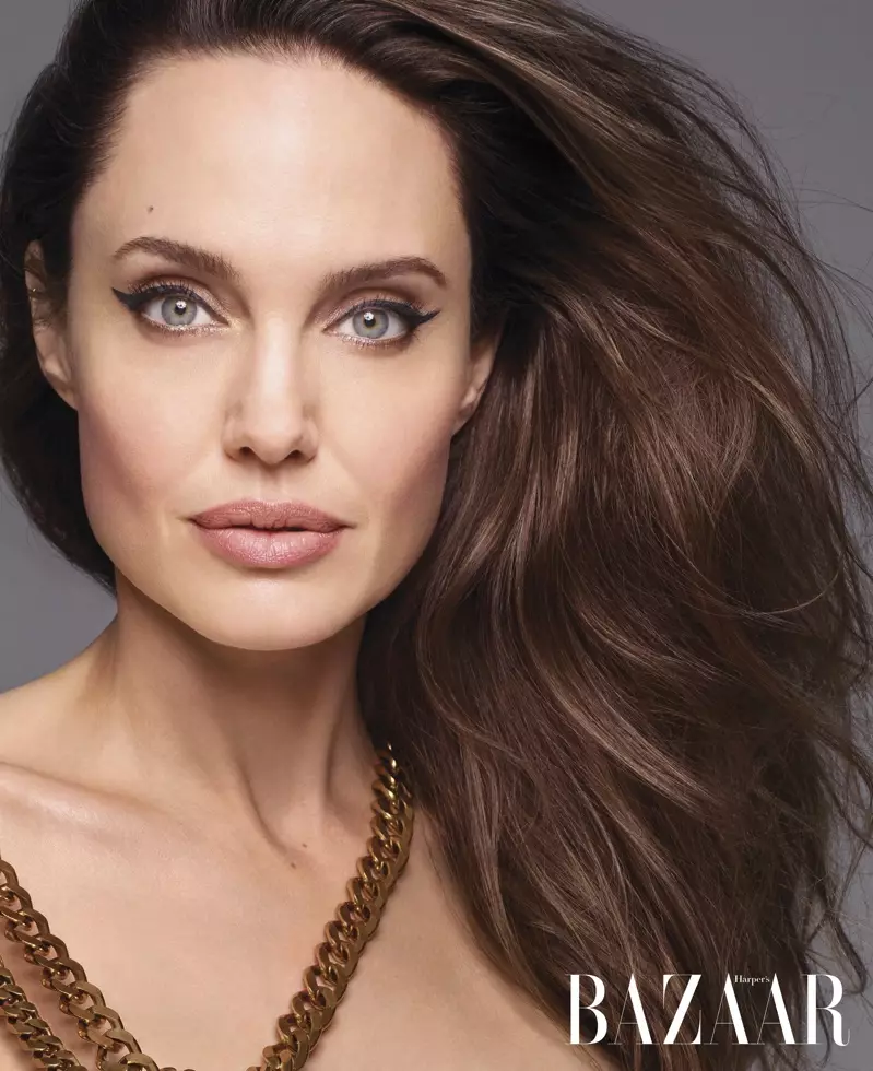 Spremna za svoj krupni plan, Angelina Jolie pozira u haljini Oscar de la Renta