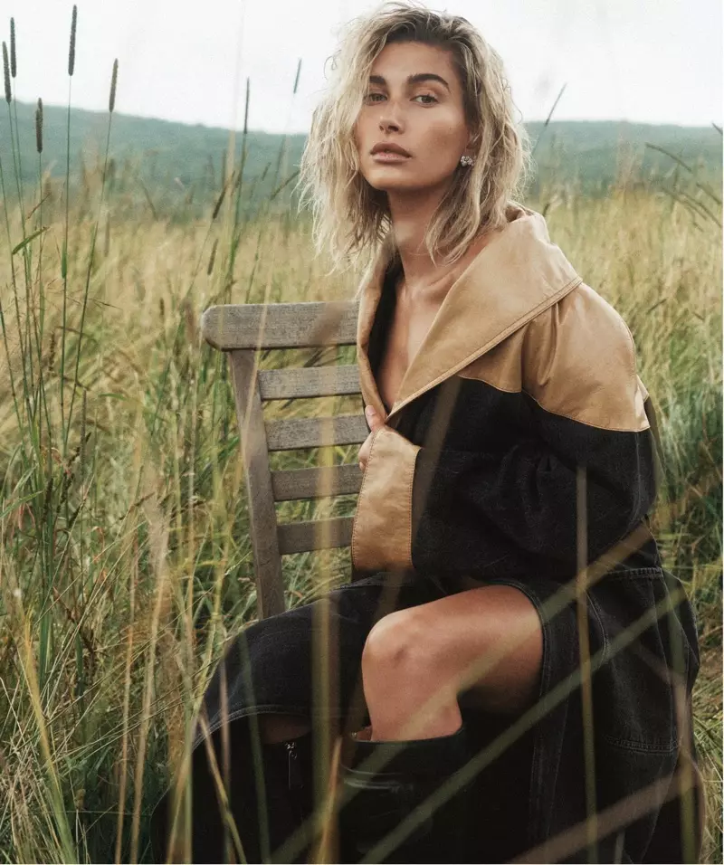 Hailey Baldwin Ass eng natierlech Schéinheet fir Vogue Australien