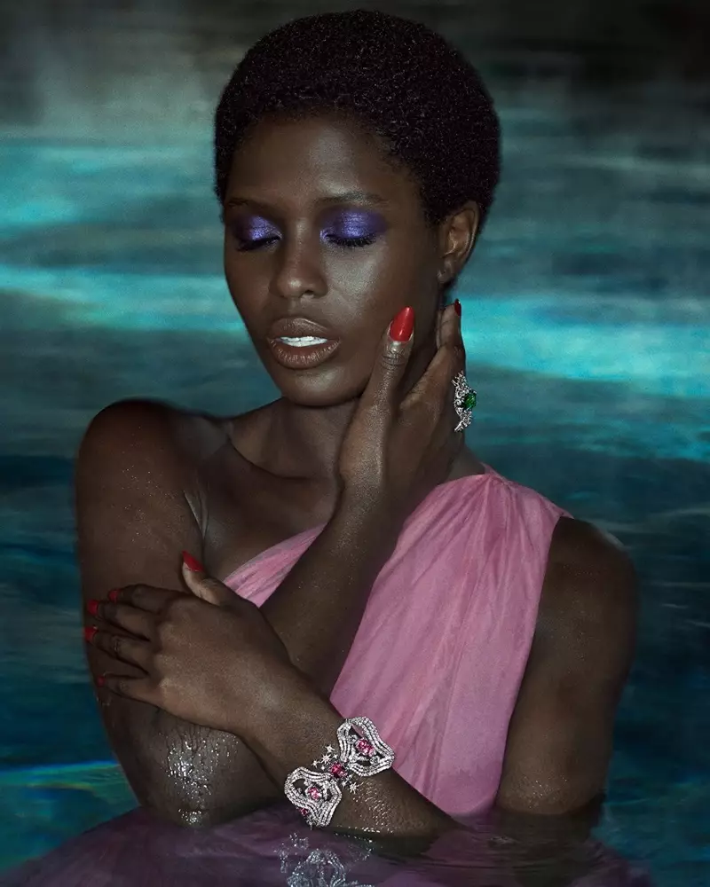 Jodie Turner-Smith Gucci Yüksək Zərgərlik 2021 Kampaniyası