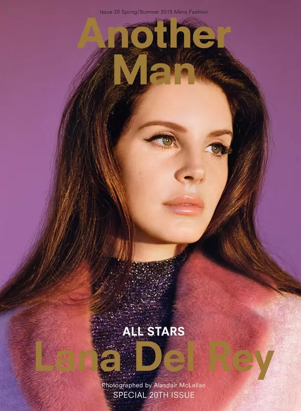 Lana Del Rey poartă blană pe coperta de primăvară-vară 2015 de la Another Man.