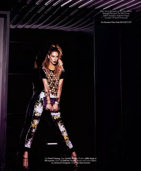 Erin Wasson ist Pretty in Prints für die Sommerausgabe von Bullett, fotografiert von Andrew Yee