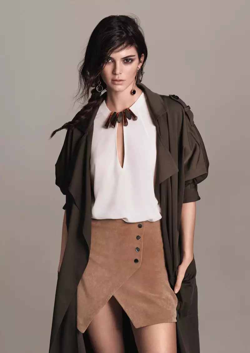 Kendall Jenner luce tribal chic en la campaña de febrero de 2016 de Mango