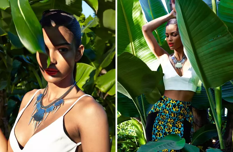 Nasty Gal värvab Cris Urena jaoks Tropical June Lookbook