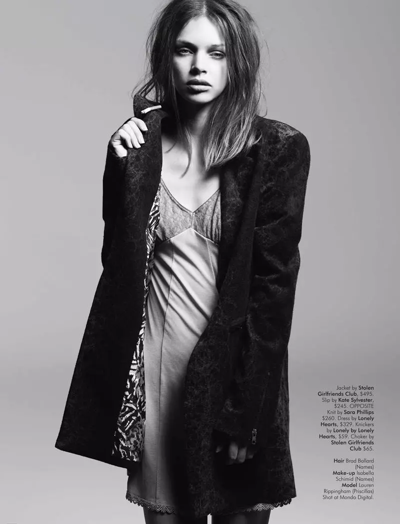 Lauren Rippingham door Daniel Nadel voor Yen Magazine