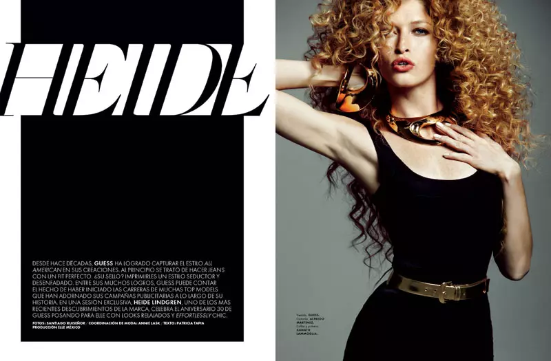 Heide Lindgren Wears Wild Curls rau Elle Mexico, tua los ntawm Santiago Ruiseñor