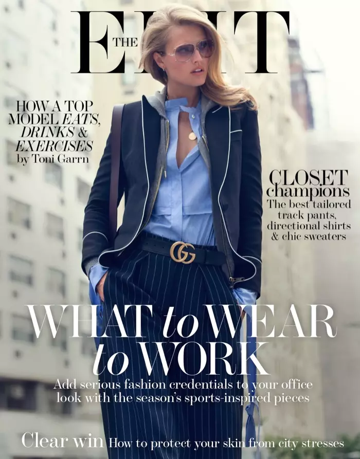 Toni Garrn op The Edit 5 augustus 2016 Cover