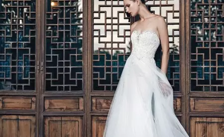 Gweler Ymgyrch Bridal y Gwanwyn Gorgeous Badgley Mischka