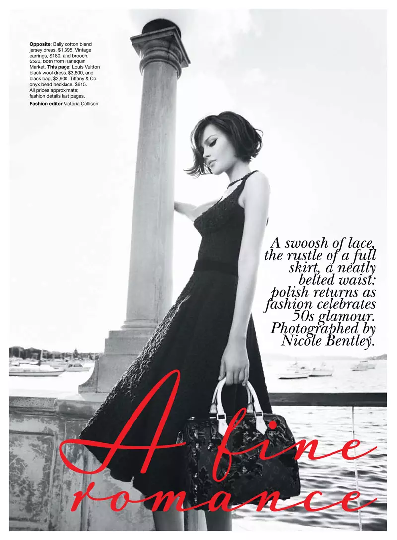 Кэтрин МакНил Николь Бентли Vogue Australia өчен сентябрь 2010