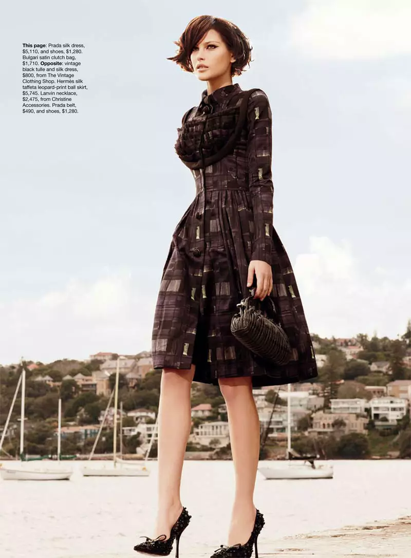 Catherine McNeil, Nicole Bentley tərəfindən Vogue Australia üçün sentyabr 2010