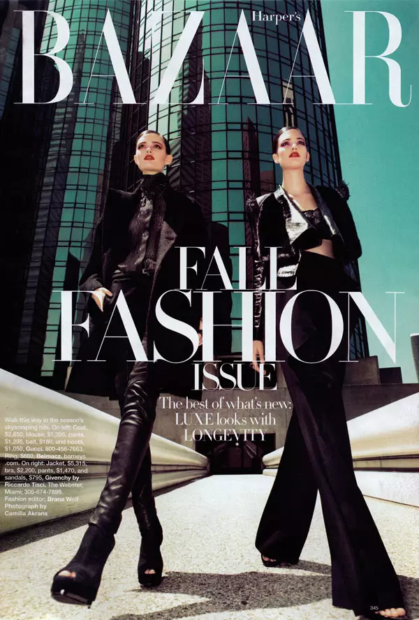 Kendra & Katie Sim ntawm 'Cov Duab Tshiab' rau Harper's Bazaar US