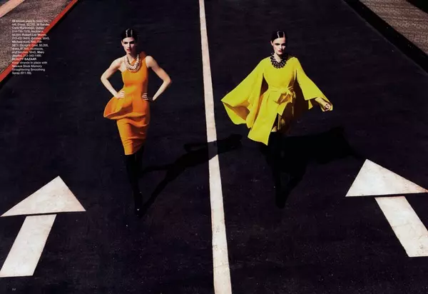 U-Kendra no-Katie Bazama ku-'The New Shapes' ye-Harper's Bazaar US