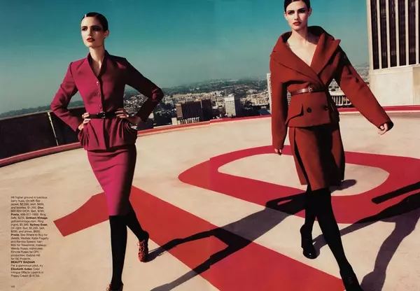 Kendra & Katie Ipprova fuq 'The New Shapes' għal Harper's Bazaar US