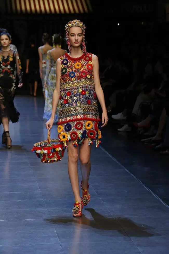 Un look de la col·lecció primavera 2016 de Dolce & Gabbana