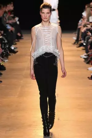 Isabel Marant kombineart looks mei hege taille mei boxy sweaters foar hjerst 2015